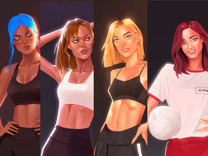 Cover image for Fitness illustrations