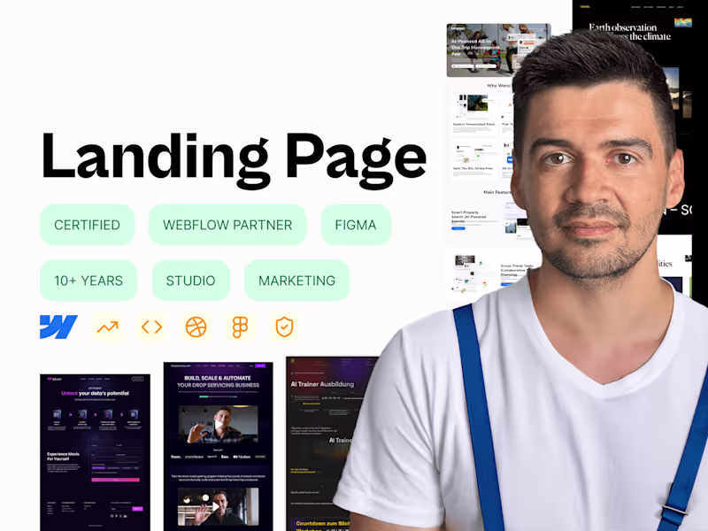 Cover image for High-Converting Landing Page (Webflow/Framer)