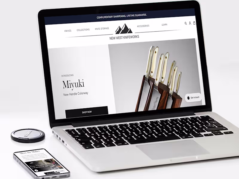 Cover image for Black Friday Sale Landing Page for New West KnifeWorks