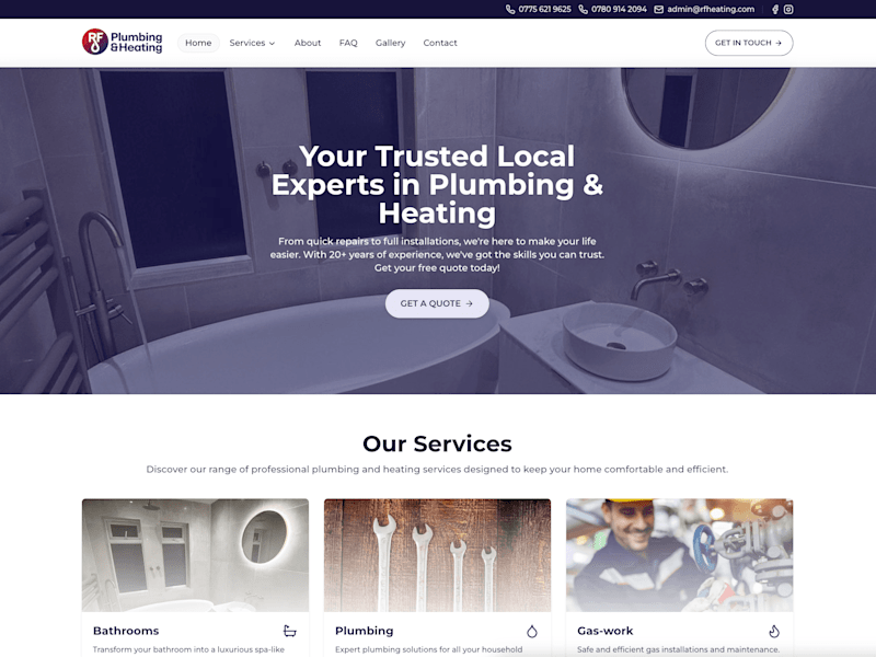Cover image for RF Heating Website - Modern Web Solution