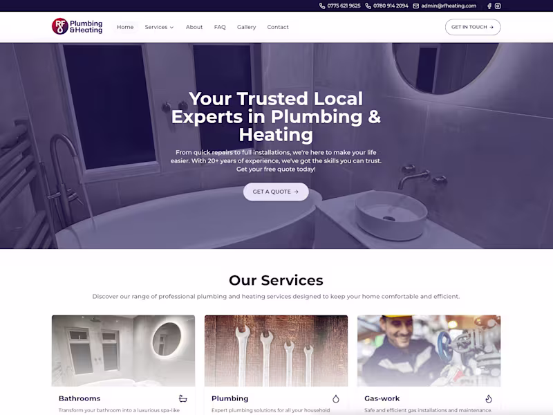 Cover image for RF Heating Website - Modern Web Solution