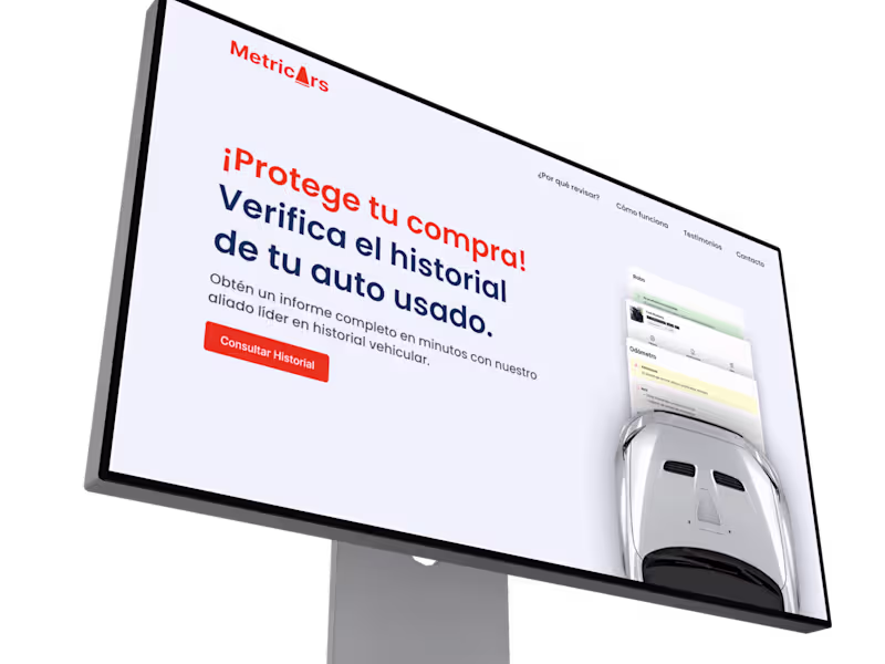 Cover image for MetriCars website / Partnerships with CarVertical