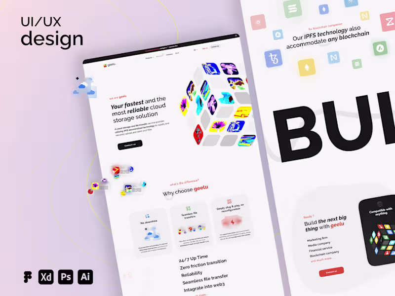 Cover image for Clean and Balanced Website Design + Mobile Responsive.