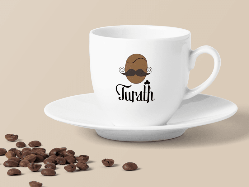Cover image for Turath coffee-shop logo design