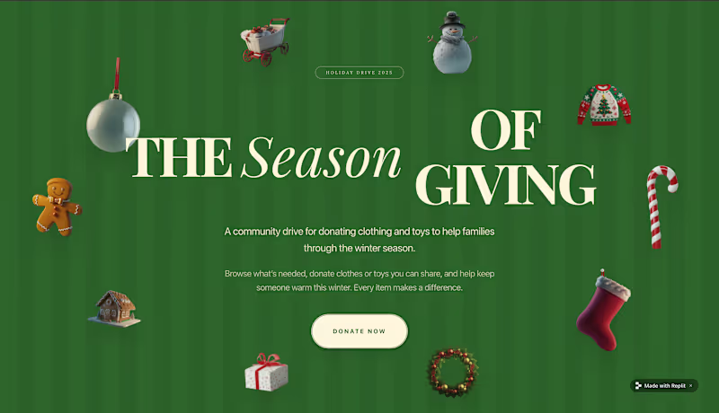 Cover image for I built a Holiday Donation Drive. I used @Knack to build the...