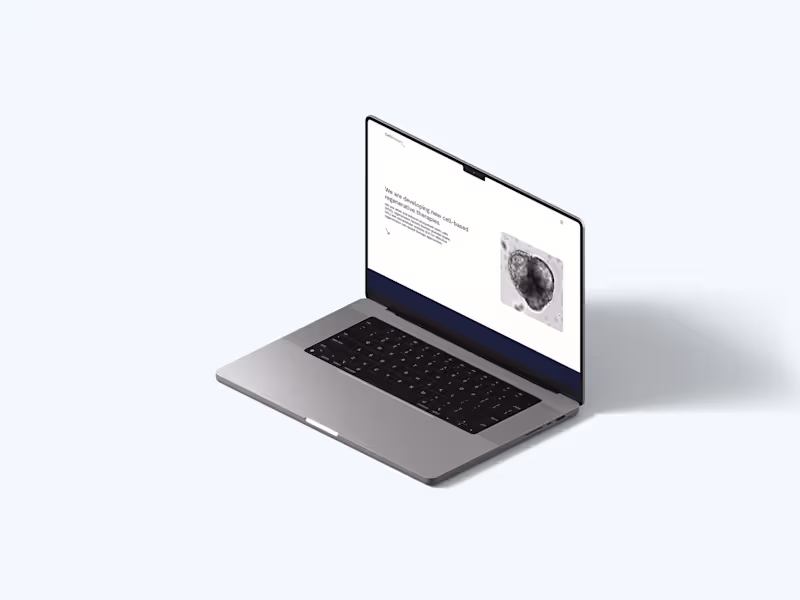 Cover image for Webdesign for Celltherapy4.o