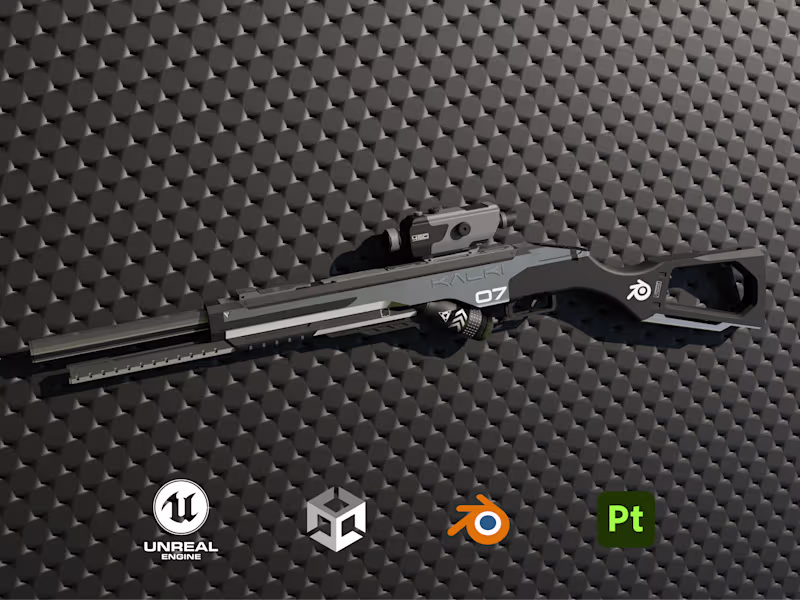 Cover image for Realistic Gun, Weapons 3D Model For Games