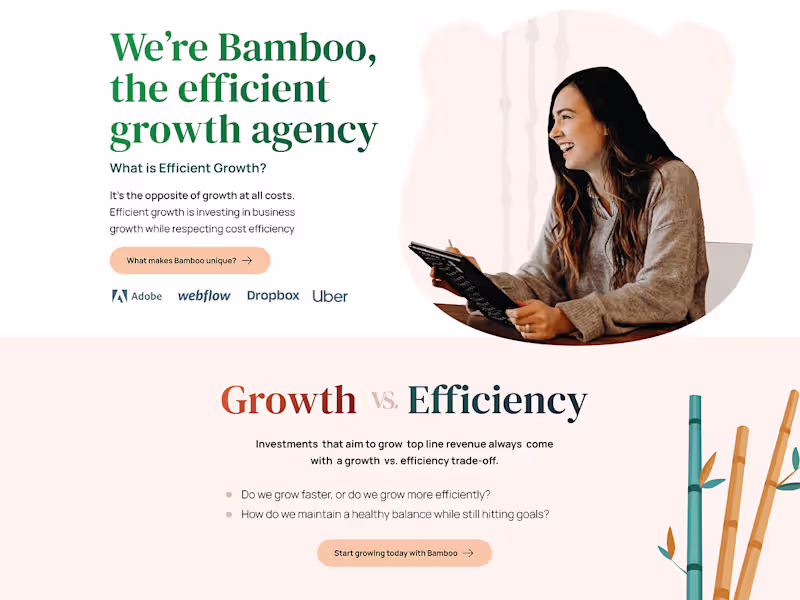 Cover image for Bamboo Agency Branded Homepage