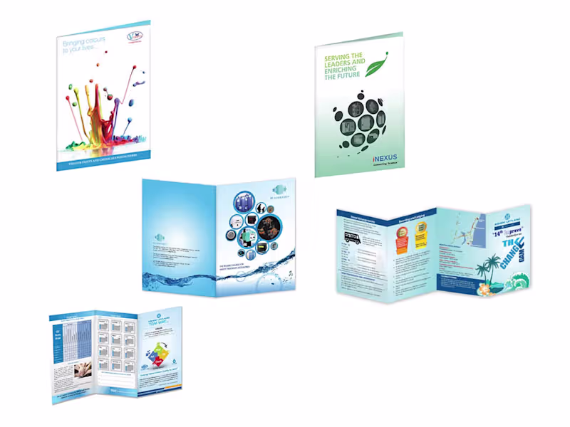 Cover image for Folder and Pamphlet Designs