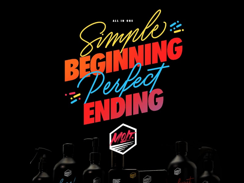 Cover image for Men’s cosmetics brand image and package lettering work