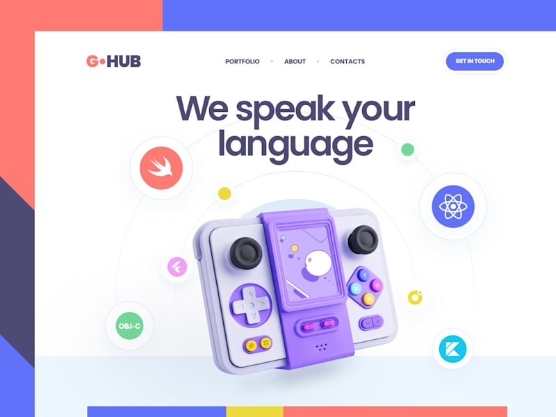 Cover image for Web site / 3D illustration