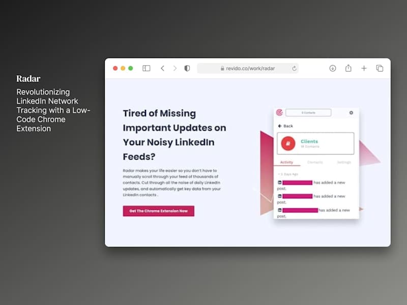 Cover image for Radar: Revolutionizing LinkedIn Network Tracking