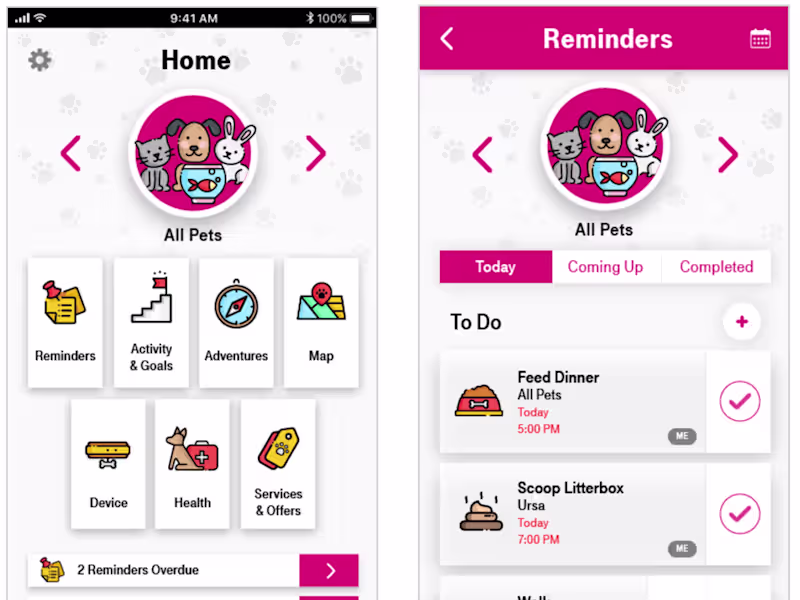 Cover image for Delightful Mobile Experience for Pet Owners - T-Mobile
