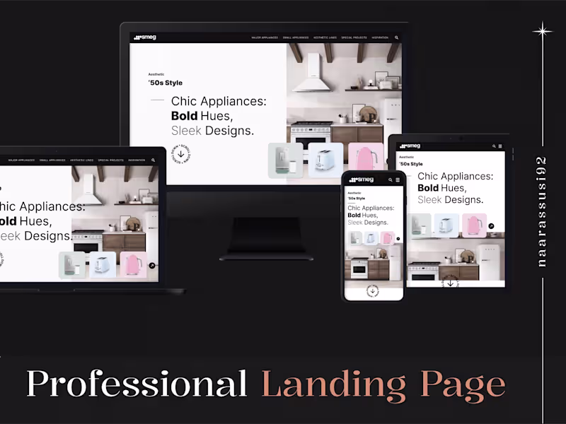Cover image for I will design professional landing page design that converts