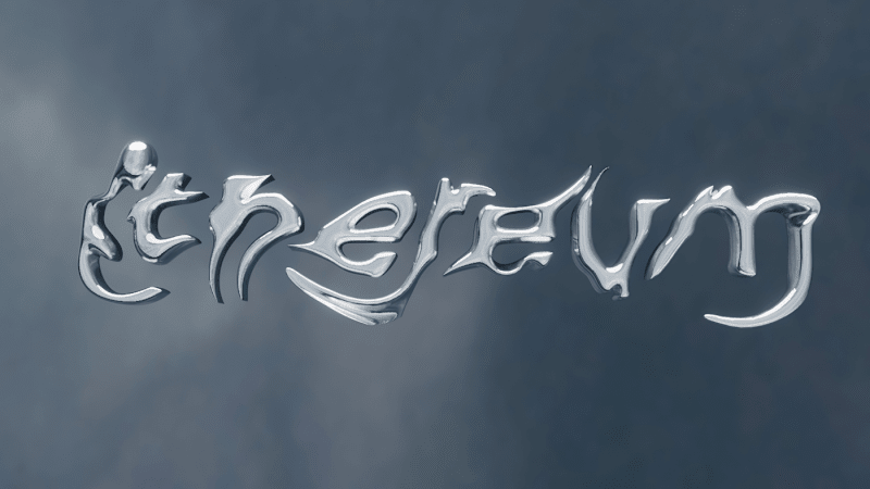 Cover image for Chrome Typeface Ethereum on Behance