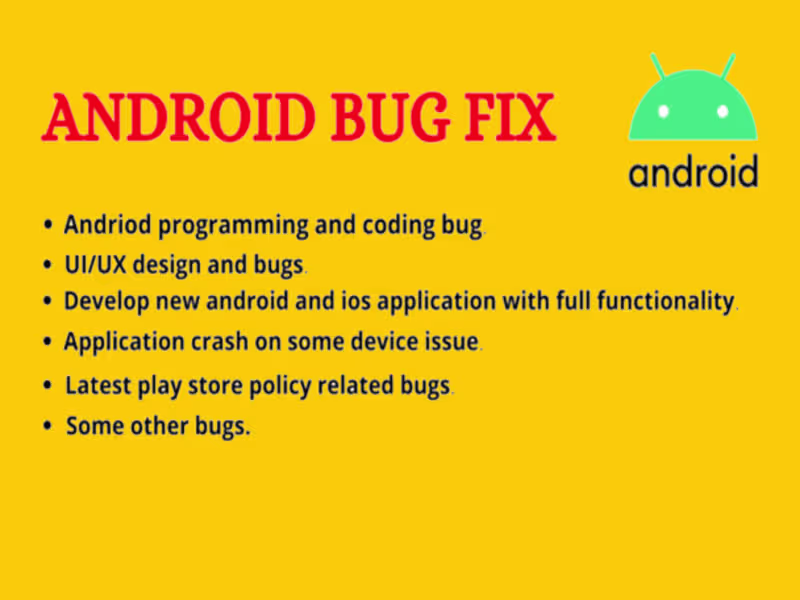 Cover image for fix bugs, errors and crashes in android studio applications