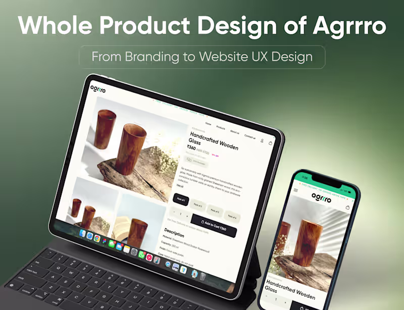 Cover image for Agrrro Organic Essentials Product Design | E-commerce Business