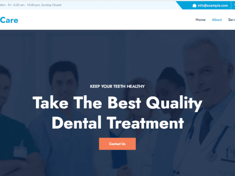 Cover image for Dental Clinic Web
