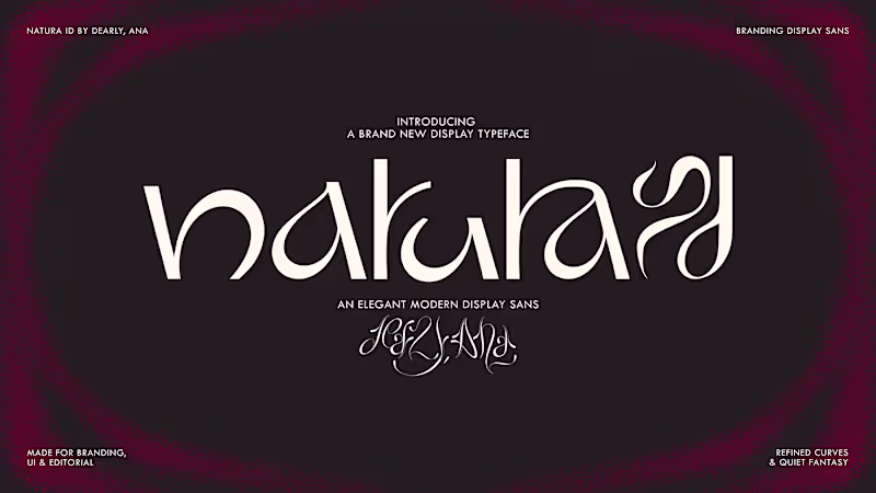 Cover image for  Natura ID - Elegant Modern Display Sans Typeface/Font