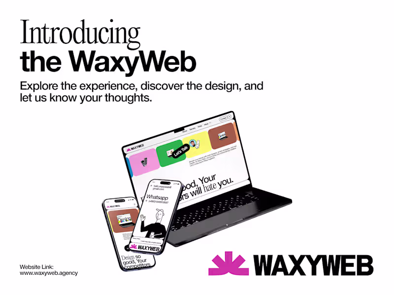 Cover image for Introducing the WaxyWeb — A brand new Design agency