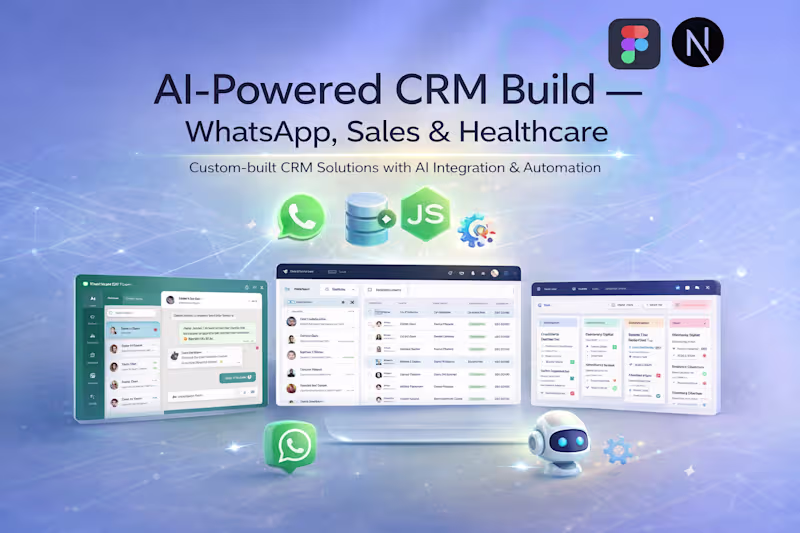 Cover image for AI-Powered CRM Build - WhatsApp, Sales & Healthcare
