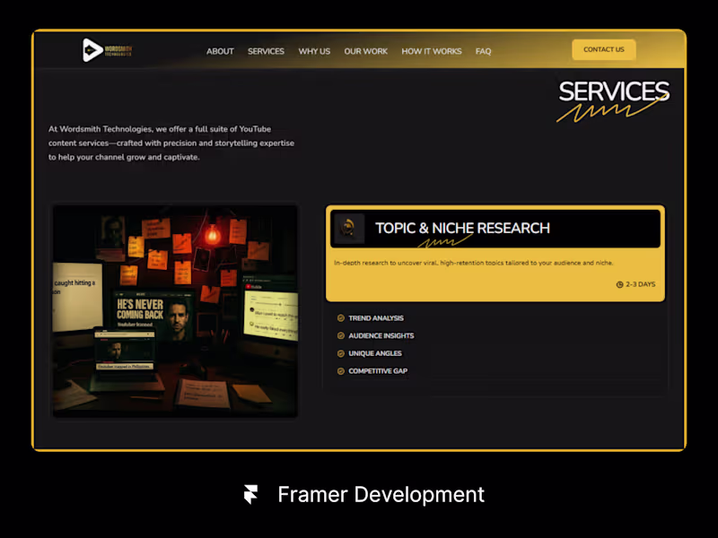 Cover image for Framer Development