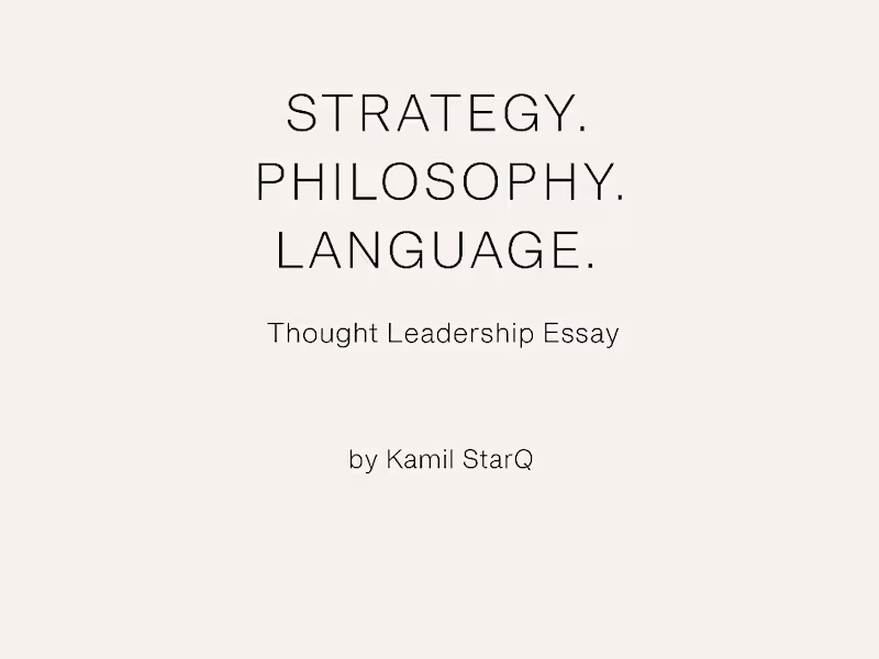 Cover image for THOUGHT LEADERSHIP ESSAY