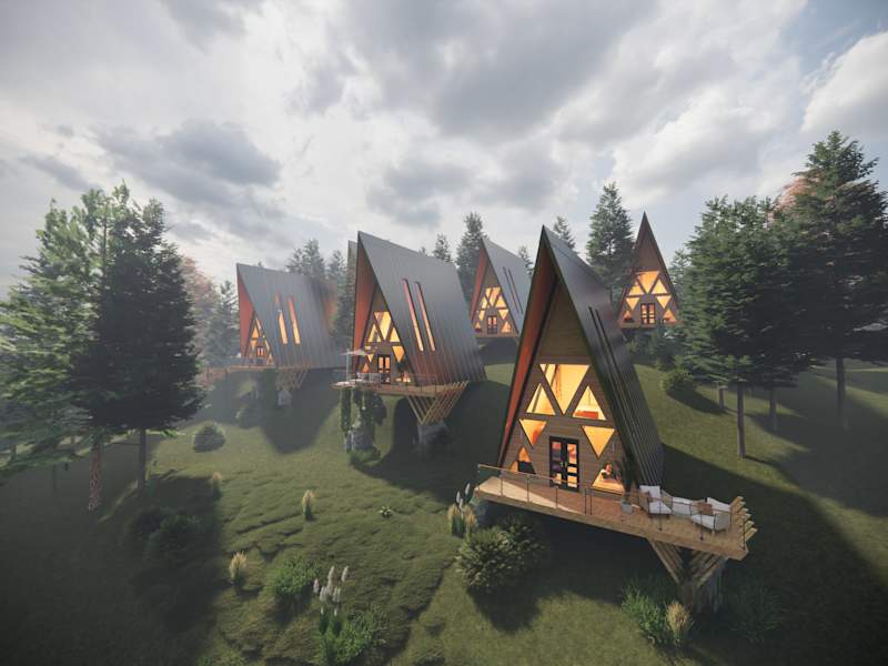 Cover image for A frame Chalet
