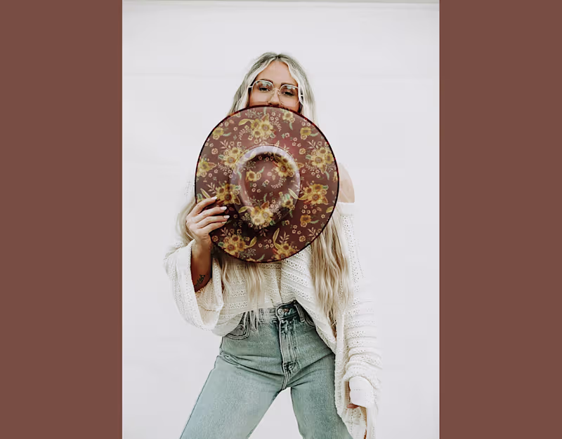 Cover image for Boho Floral Patterns: Hand-Painted Textile Designs