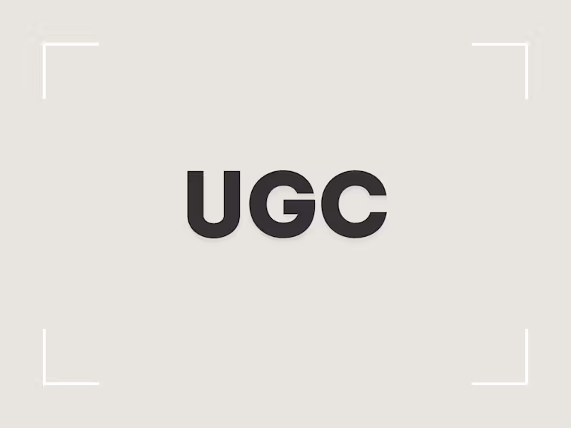 Cover image for UGC Creation