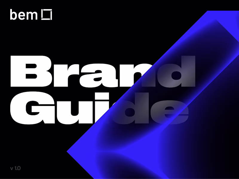 Cover image for bem.ai _ Visual Identity System Enhancement