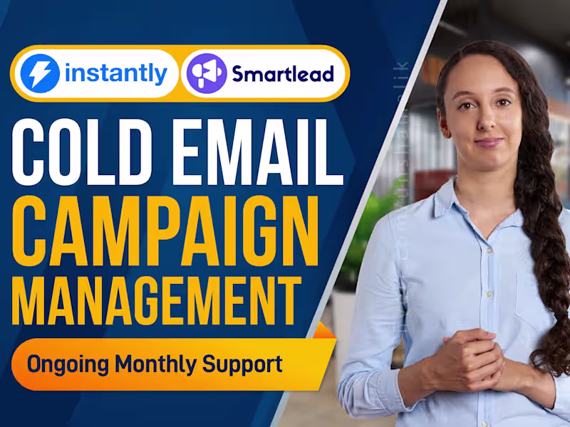 Cover image for I manage instantly ai campaign cold email marketing bulk emails