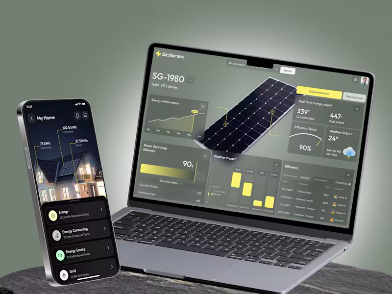 Cover image for Solarex: Energy Web & Dashboard 