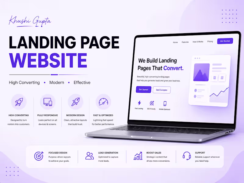 Cover image for Landing Page Website