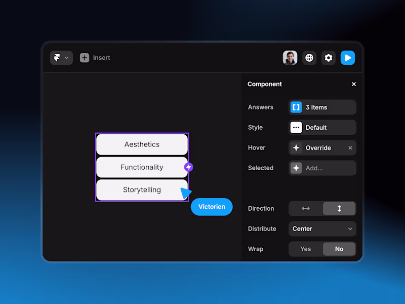 Cover image for Design and Code Framer Component