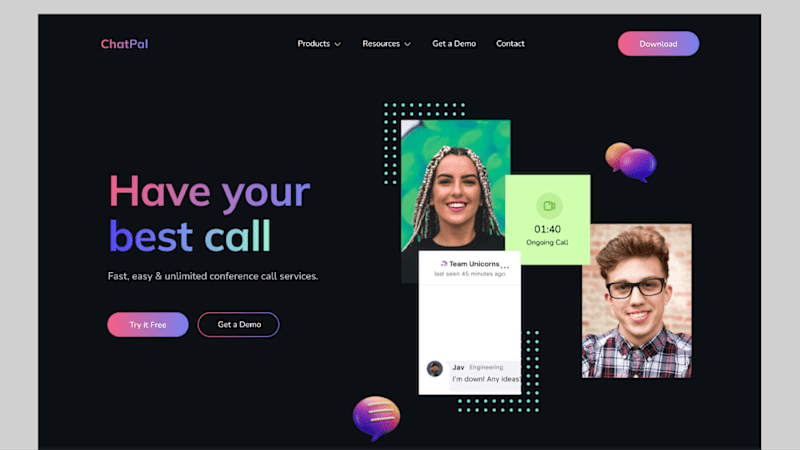 Cover image for Chatpal Website Design & Webflow Development