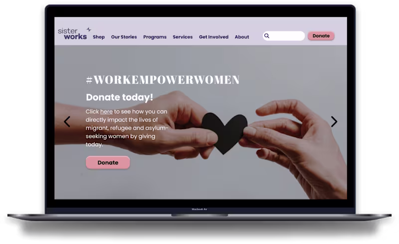 Cover image for SisterWorks | Website & Mobile Redesign
