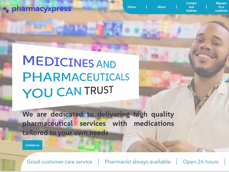 Cover image for Retail Pharmacy website