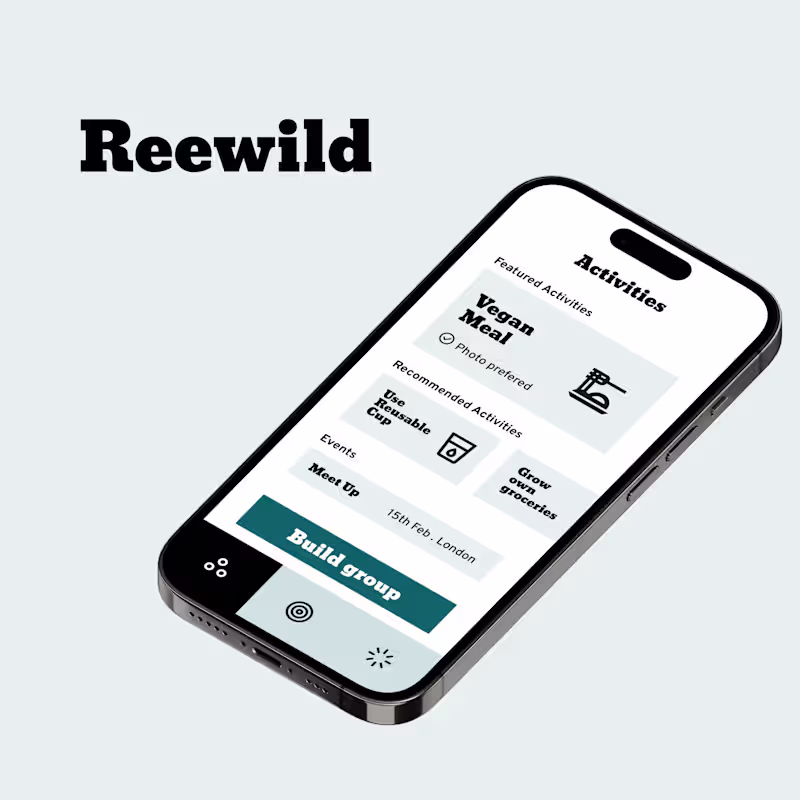 Cover image for Rewild Sustainability App Design