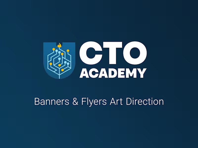 Cover image for CTO Academy / Banners & Flyers Art Direction