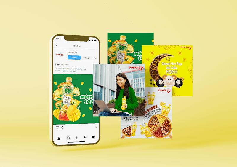 Cover image for Social Media Design | Brand : Pokka, Indonesia