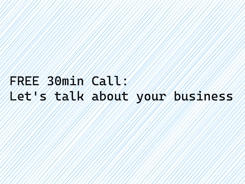Cover image for 🫶 FREE 30-min call: Let's talk about your product and ideas