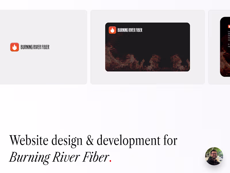 Cover image for Burning River Fiber Website & Brand Redesign