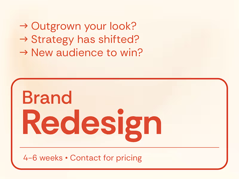 Cover image for Brand Redesign