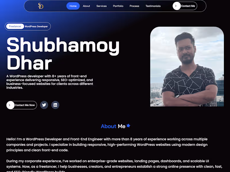 Cover image for Professional WordPress Portfolio Websites Built for Brands 