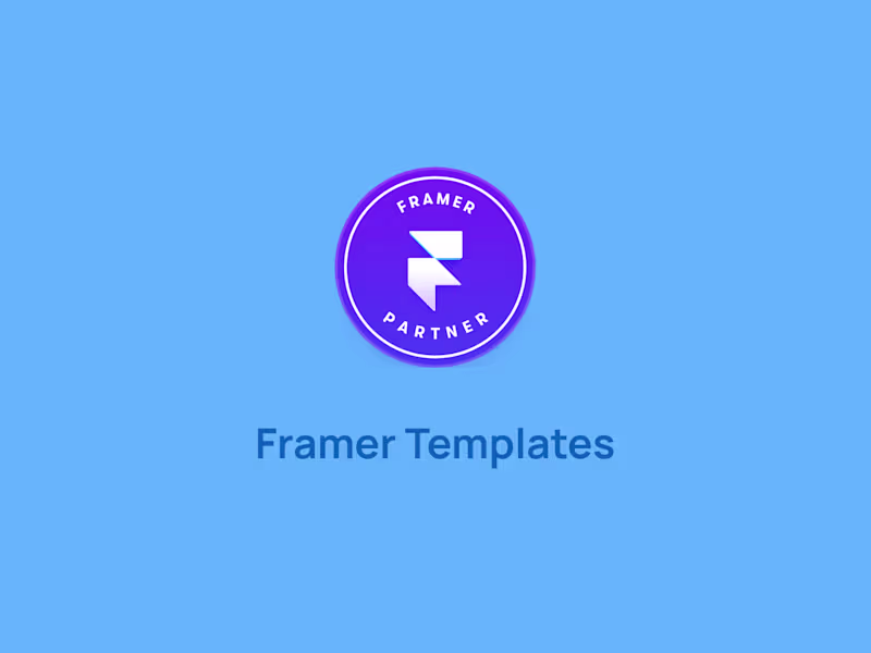 Cover image for A sleek, pre-built Framer website designed to boost your brand