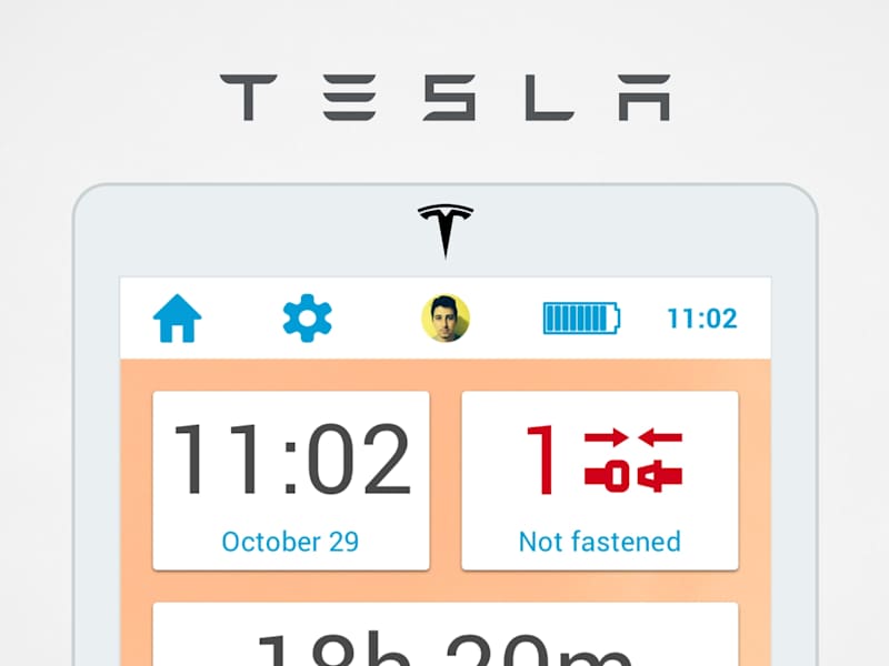 Cover image for Tesla Electric Car Dashboard UX/UI Design Concept