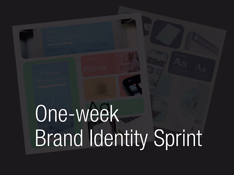Cover image for One-week Brand Identity Sprint