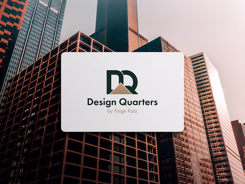 Cover image for Design Quarters by Faige Katz Logo Design by Mazharul Islam Udo…