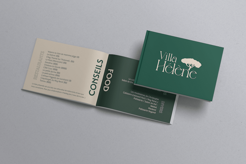 Cover image for Villa Hélène Branding Project